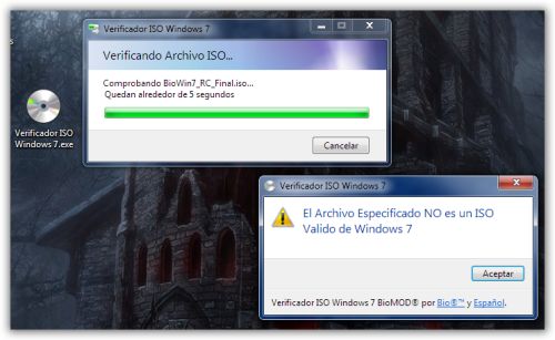 Verificador ISO Windows 7
