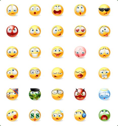 Vista Style Emoticons Icons
