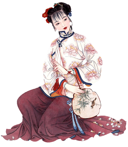 asiatique-geisha-éventail-river